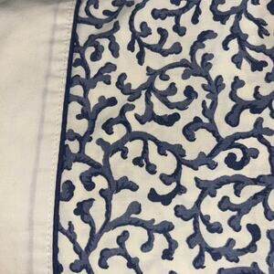 Waverly Full Flat Sheet Savoy 200 Thread Count Blue & White The Savoy Bluebell